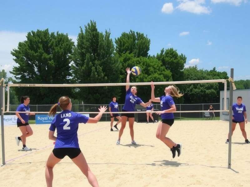 Indian players celebrating together Royals Volley Glory Community Event